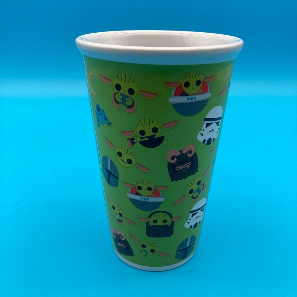 Star Wars The Mandalorian Grogu Baby Yoda Green Ceramic Latte Mug Galerie